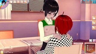 Д хентай - коикату - бледный бурнетт - порно видео