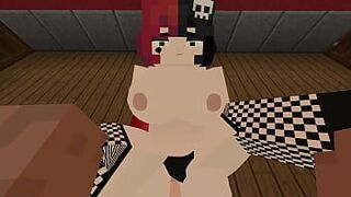 [ФапКрафт Джени Мод] Стив трахается с большой Эли! - порно видео