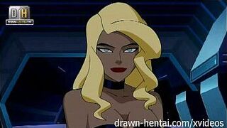 Хентай из Лиги справедливости - канарейку трахнули во вспышке - порно видео